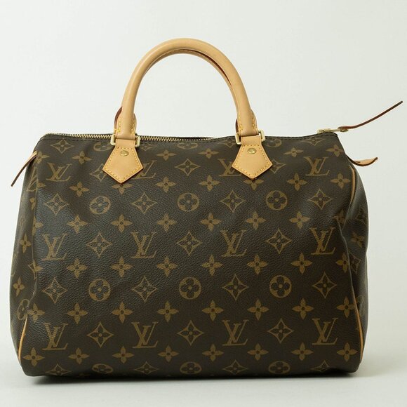 LOUIS VUITTON Brown Monogram Speedy 30 Boston Bag - Picture 1 of 13